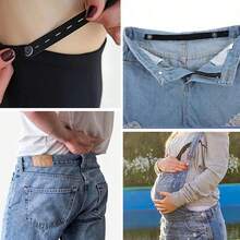 6pcs Adjustable Elastic Waist Cincher, Waist Extender Tool, Skirt Waist Shaper, Invisible Waist Tightener Strap For Jeans, Trousers, Skirts, Dresses - Multicolor - View 10