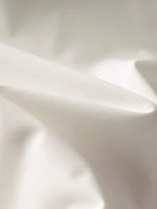 SHEIN Franclia 女款法式優雅白色夏季襯衫，領口設計，短袖，寬鬆版型，珍珠鈕扣，適合辦公工作、休閒通勤、商務度假 - 白色 - 查看 5