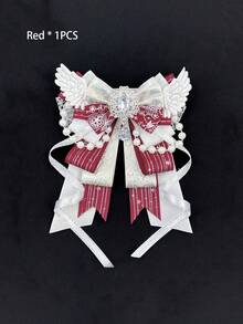 Cute One-Piece Decorative Backpack Accessories, Beaded Tassels, Five-Pointed Star Ribbons, Rhinestones, And Angel Wings, Suitable For Anime Fans, Idol Fans, And Cosplay Costume Decorations. - Multicolor - View 16
