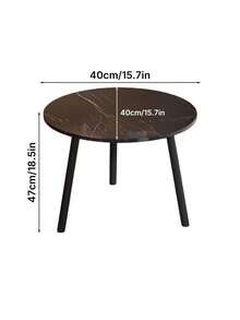 Minimalist Modern Creative Side Tea Table By Sofa, Small Corner Table For Balcony, Storage Rack, Bedside Table And Round Side Table - Multicolor - View 3