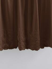 Rusticease Women's Plus Size Lace Patchwork Tank Top - Brown - View 4
