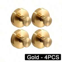 4PCS Suction Cup Hooks For Shower, Stainless Steel Waterproof Suction Cup Hooks, No-Drill Hooks, For Shower, Bathroom, Kitchen, Mounting On Glass Shower Doors, Mirror, Tile And Other Smooth And Hanging Towels, Robe, Loofah Etc.1/2pcs Pack - Multicolor - View 16