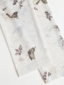 GlowEve Butterfly Print Round Neck Long Sleeve T-Shirt For Middle-Aged And Elderly Women - Multicolor - View 4