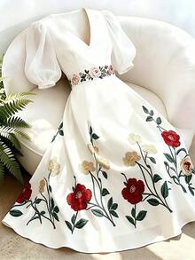 Plus Size Dresses - Multicolor - View 4