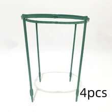 1 Set Semicircular Plastic Plant Support Frame, Easy Assembly Vine Climbing Trellis Stakes, Indoor Potted Flower Fixing Rods For Balcony Greenhouse Plant Layout & Vine Training - multicolor - View 10