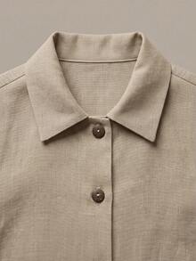 Holdful Holdful Mantel Ringan Kasual Wanita untuk Perjalanan Sehari-hari di Musim Gugur, Warna Khaki - Khaki - View 5