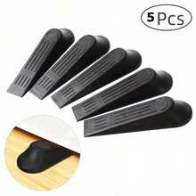 5PCS Creative Wind Resistant Door Stopper, Matte Plastic Surface Wedge, Door Stop, Anti-Collision Doorstop - multicolor - View 10