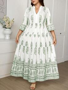 Comfylo Vestidos Tallas Grandes - Verde - Ver 1