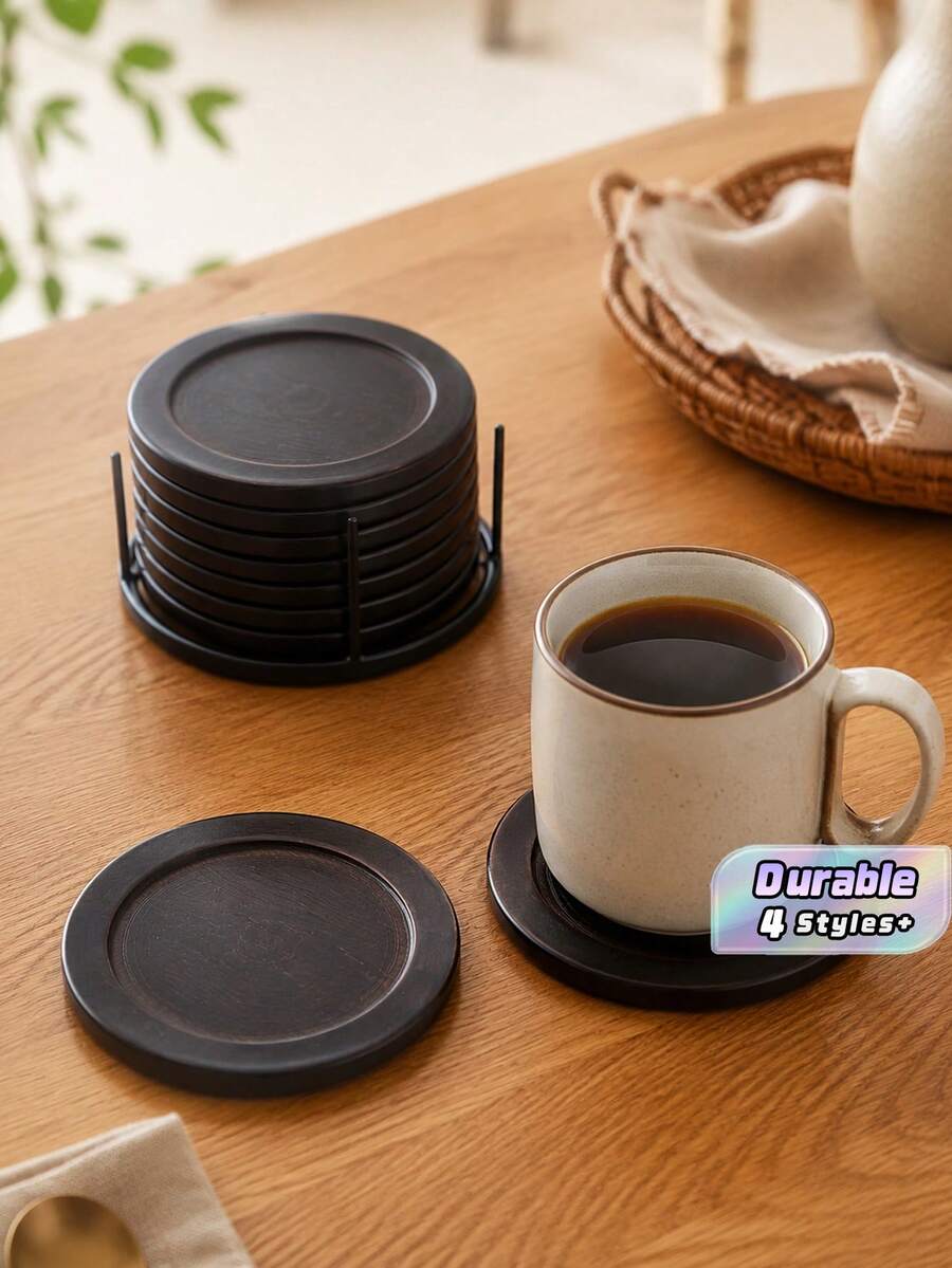 Bamboo Coasters, Coaster Sets, Coffee Coasters, Dining Table Decorations, Kitchen, Living Room, Dining Table Decorations - Multicolor - View 1