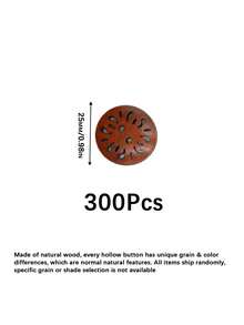 Chrysanthemum Shaped Wooden Coat Buttons, Premium Wood Buttons For Coat, DIY Clothing Sewing Accessories, Perfect For Overcoat, Jacket And Garment Making - multicolor - View 12