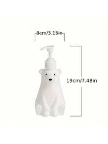 1 Peça Garrafa Dispensadora de Loção, Shampoo e Sabonete Líquido com Bomba de Pressão em Formato de Urso Fofo, Portátil, à Prova de Vazamento, Tamanho de Viagem, Recipiente de Cosméticos para Banheiro, Academia, Bolsa de Viagem, Acessório de Chuveiro - Visão 11