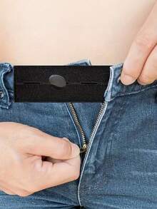 2Pcs Adjustable Waist Extender Buttons – No-Sew Pants Waistband Tightener, Elastic Belt Extender For Jeans Skirts, Unisex Casual Accessory - multicolor - View 6