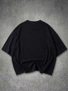 IRON GLYPH Camiseta de calle para hombre con bordado degradado - Negro - Ver 2