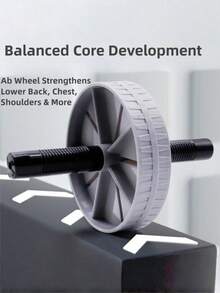 Ab Roller Wheel Core TrainerSilent Dual-Wheel AbdominalExercise Roller With Non-SlipGrip, PP & Stainless SteelBuild, Smooth Quiet Rolling ForHome Gym Workout, StrengthTraining Fitness Equipment - Multicolor - View 5