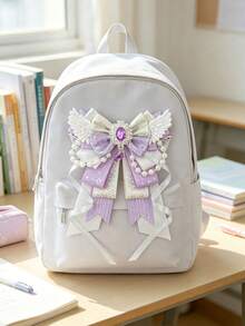 Cute One-Piece Decorative Backpack Accessories, Beaded Tassels, Five-Pointed Star Ribbons, Rhinestones, And Angel Wings, Suitable For Anime Fans, Idol Fans, And Cosplay Costume Decorations. - Multicolor - View 13