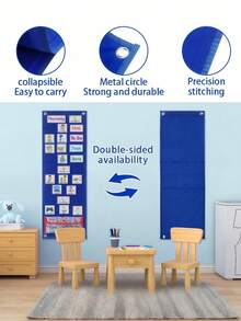 1pc Reusable Visual Schedule  - Daily Routine Planner With 70 Picture Cards - Multicolor - View 5