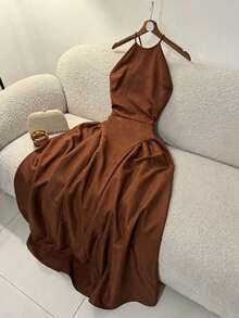 Women Midi Dresses - Pearl White - View 4