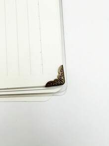120 Pieces Electroplated Metal Corner Protectors, Vintage Antique Iron Book Corner Guards, Decorative Metal Corners Perfect For Notebook, Book Cover, Photo Frame, Album And Ledger Decoration Protection - multicolor - View 2