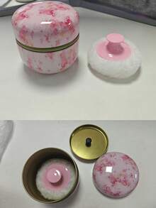 2件/1個 80g 大號粉撲，身體粉與散粉容器，粉撲與粉盒適合洗浴與旅行使用，非常適合作為聖誕禮物 - 彩色 - 查看 12