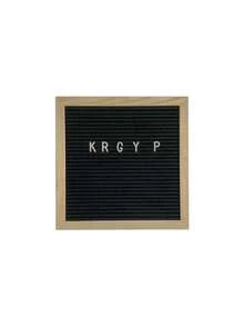 1pc 10x10in (25.4x25.4cm) Oak Wood Felt Letter Board – Changeable Message Board With Easel Stand, Wall Mount, For Birthday Housewarming Party Home Decor - 1PC - View 7