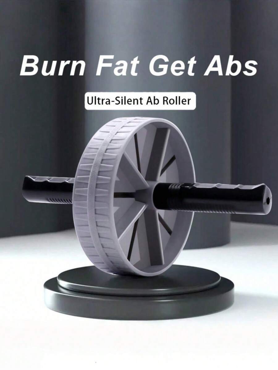 Ab Roller Wheel Core TrainerSilent Dual-Wheel AbdominalExercise Roller With Non-SlipGrip, PP & Stainless SteelBuild, Smooth Quiet Rolling ForHome Gym Workout, StrengthTraining Fitness Equipment - Multicolor - View 1
