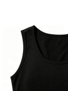 Manfinity Homme Men's Solid Color Tank Tops, Multiple Pieces, Holiday - Black - View 4