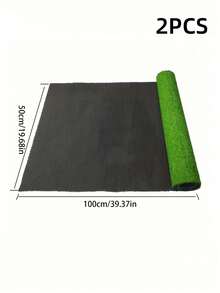 1 pieza Césped artificial verde de alta calidad, material duradero y delgado, fácil de cortar, de bajo mantenimiento, aspecto natural, fácil de instalar, para exteriores e interiores, patio, balcón, parque infantil para mascotas, fondo para fiestas, planificación de eventos, decoración de paisajes, alfombra de césped falso, la mejor opción - Césped artificial - Ver 13
