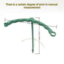 1 Set Semicircular Plastic Plant Support Frame, Easy Assembly Vine Climbing Trellis Stakes, Indoor Potted Flower Fixing Rods For Balcony Greenhouse Plant Layout & Vine Training - multicolor - View 5
