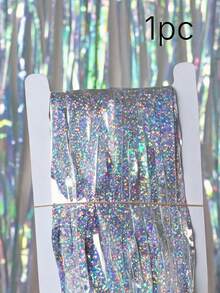1pc 100x200cm (39.4x78.7in) Purple Tinsel Sequin Fringe Backdrop – Metallic Foil Curtain For Mermaid Birthday, Carnival, New Year, Halloween, Christmas Party Decor - multicolor - View 16