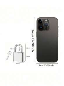 Heavy-Duty Metal Padlock - 4 Keys, Rustproof & Waterproof For Gates, Warehouses & Outdoor Use (Secure Durable Lock) - Silver - View 11