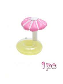 Floating Dual-Color Mushroom Umbrella Cup Holder – PVC Inflatable Water Floating Beverage Cup Coaster For Pool, Lake, Boat, Beach Party – Drink Float For Can, Bottle, Or Coffee Mug, Fun Pool Accessory - A - View 11