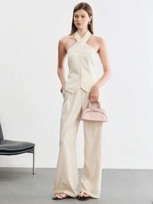 SHECARRY Tas Tangan Wanita Modis dengan Hiasan Pita, Warna Pink Segar, Tas Selempang yang Elegan dan Ringkas, Cocok untuk Penggunaan Sehari-hari, Bepergian, Berbelanja, dan Kencan. - Berwarna merah muda - View 5