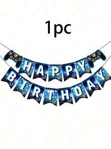 Racing Party Decorations Set, Black Red Checkered Flag With Game Controller Banner For Birthday Background - Banner - View 15