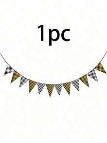 Racing Party Decorations Set, Black Red Checkered Flag With Game Controller Banner For Birthday Background - Banner - View 8