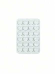 Paquete de 24 ventosas cuadradas de silicona para funda de teléfono - Soporte de agarre con montaje adhesivo resistente - transparente - Ver 18