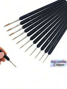 5pcs/Set Soft Bristle Brushes, Extra Fine-Tip Watercolor Painting & Drawing Pens Back To School,Back To School,School Supplies - multicolor - View 1