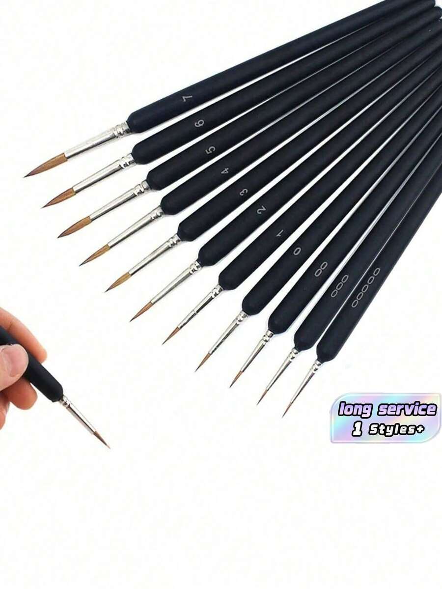 5pcs/Set Soft Bristle Brushes, Extra Fine-Tip Watercolor Painting & Drawing Pens Back To School,Back To School,School Supplies - multicolor - View 1
