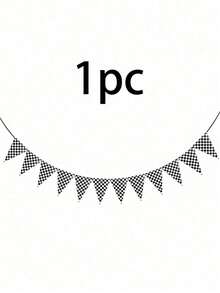 Racing Party Decorations Set, Black Red Checkered Flag With Game Controller Banner For Birthday Background - Banner - View 11