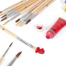1PC 30*24cm Wooden Palette, Oil & Acrylic Painting Art Supplies - multicolor - View 9