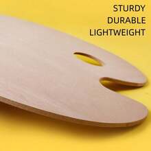 1PC 30*24cm Wooden Palette, Oil & Acrylic Painting Art Supplies - multicolor - View 10