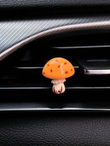 4件組可愛蘑菇造型出風口夾輕量裝飾車內飾品,鮮豔美感車用裝飾,適合日常、節日、派對,提升車內氛圍的小禮物配件 - A - 查看 6