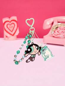 THE POWERPUFF GIRLS X POKOJA LAND 鑰匙圈 包包裝飾掛飾鍊 - 彩色 - 查看 13