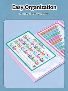 1-Pacote Pasta de Documentos A5 com Bolsos Transparentes, Livro de Armazenamento Multicamadas Impermeável e Reforçado para Classificar Relatórios de Teste de Gravidez & Comprovantes de Exame - A5 - Visão 5