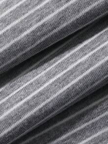 DAZY Women's Striped Fashion Drawstring Waist Loose Wide Leg Lounge Pants Fall - Grey - View 7