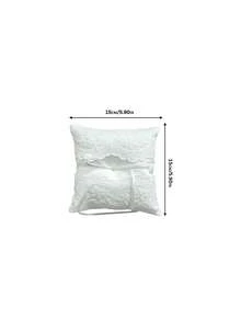 Bride Faux Pearl Bow Ring Bearer Pillow Set Suitable For Any Wedding Decoration Valentine's Day Valentines - multicolor - View 4
