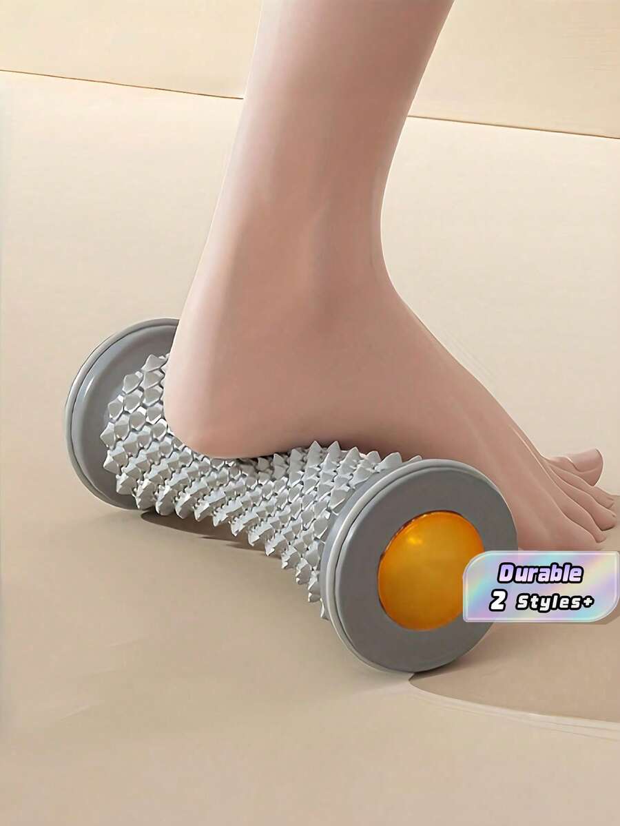 1pc Non-Electric Plastic Plantar Fasciitis Foot Roller Massager Portable Home Relaxation Trainer For Daily Foot Care Comfort - Multicolor - View 1