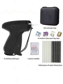 Professional Tagging Gun For Clothes - Quick No-Sew Fabric Fixer With 5 Fine Needles & 1000 Fasteners, Speedy Hemming Tool For Garments, Micro Stitchy Repair Kit (Sticky Sewing Alternative - multicolor - View 21
