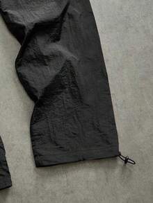 Gym Rark Men's Text & Floral Print Drawstring Waist Sports Pants, Gym - Black - View 4