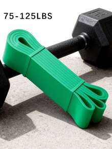 1pc Elastic Resistance Assist Band, Multifunctional Yoga Stretch Training Band, Unisex Home Fitness Tool For Muscle Shaping Leg Workout Pull Up Auxiliary - Multicolor - View 13