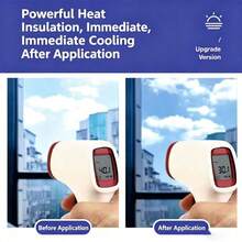 Película de Aislamiento Térmico Plateada de Doble Cara, Película de Protección Solar para Vidrio del Hogar, Bloqueo Fuerte de Rayos UV. Efecto Significativo de Sombreado y Enfriamiento, Diseño Transparente Unidireccional para una Vista Clara, Equilibrando Fácilmente la Protección y la Privacidad - 1PC - Ver 9